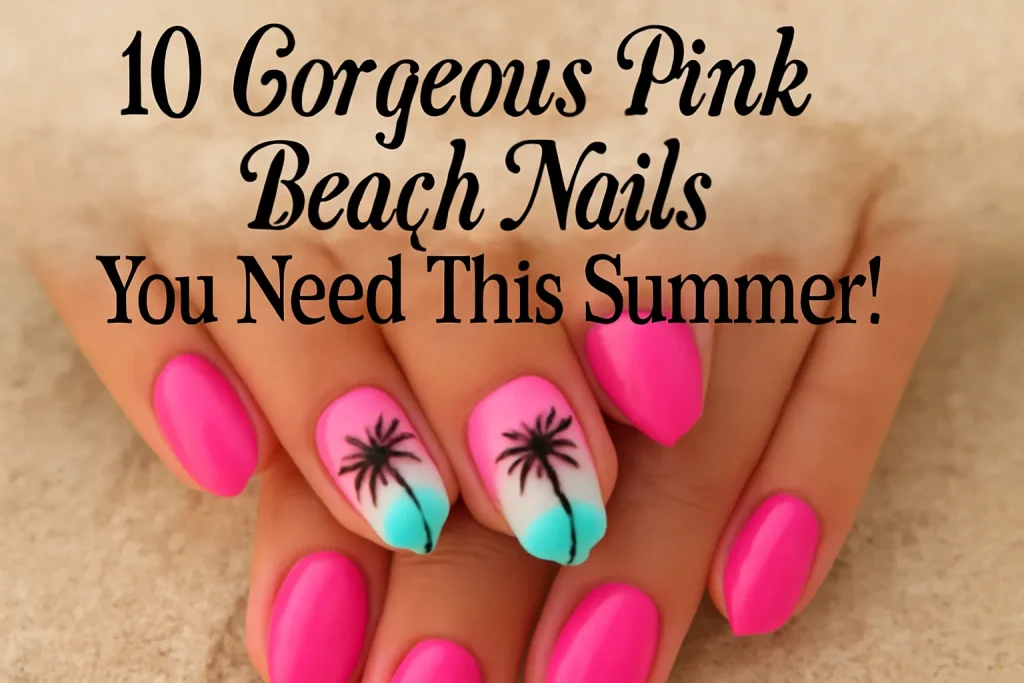 Pink Beach Nails