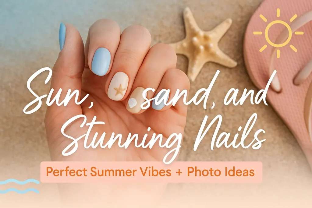 Simple Beach Nails