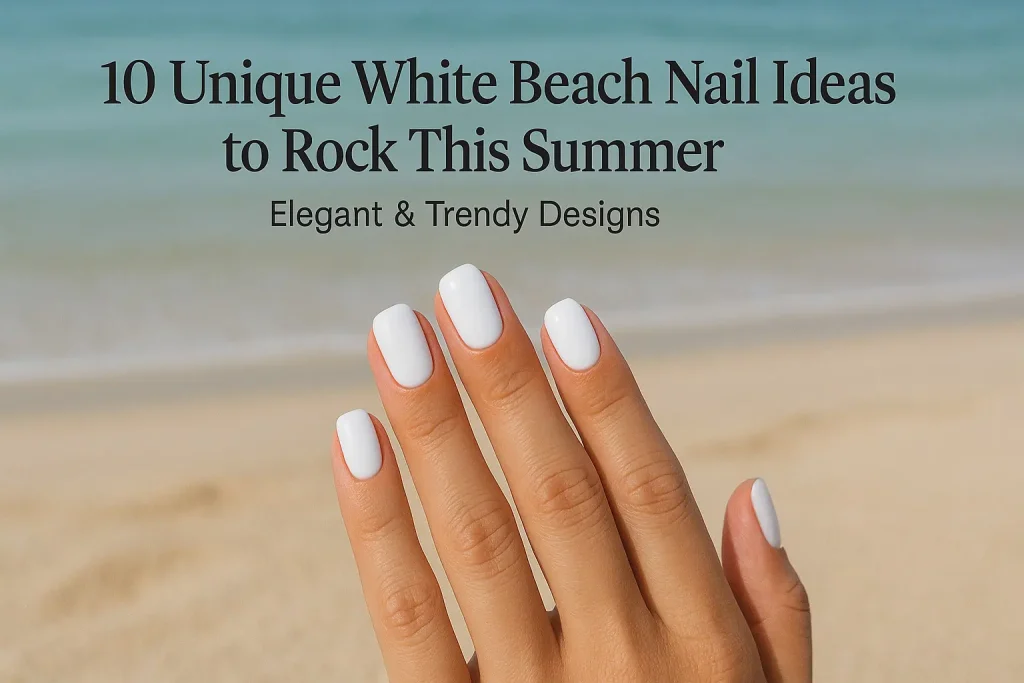 White Beach Nails