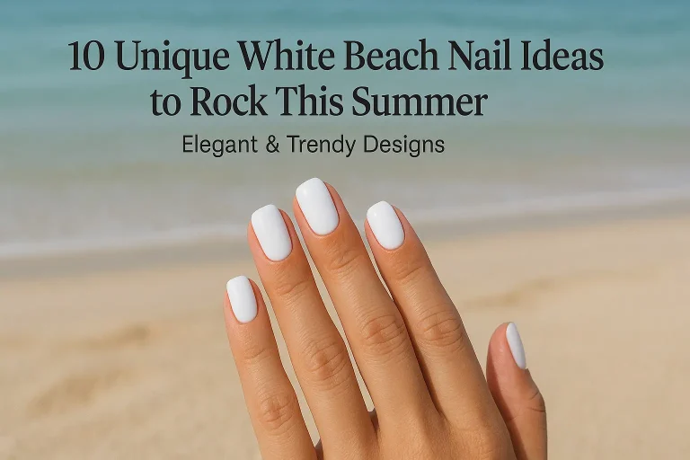 White Beach Nails